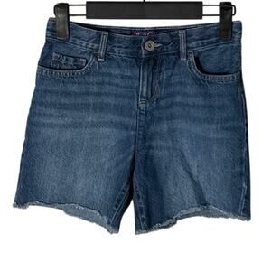 The Children's Place Girls Straight Denim Midi Shorts Blue Size 10